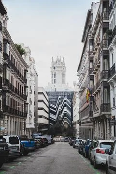 On the streets of Madrid Stock Photos