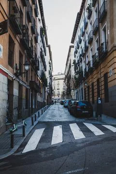 On the streets of Madrid Stock Photos