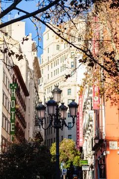 On the streets of Madrid Stock Photos