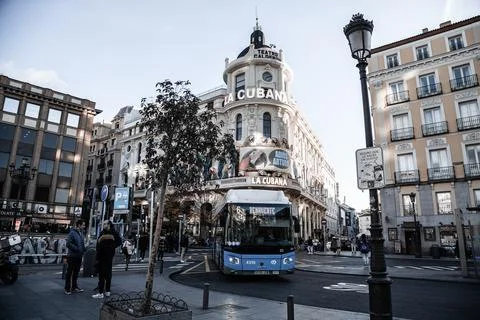 On the streets of Madrid Stock Photos