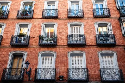 On the streets of Madrid Stock Photos