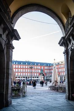 On the streets of Madrid Stock Photos