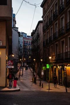 On the streets of Madrid Stock Photos