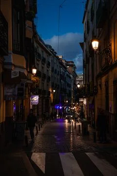 On the streets of Madrid Stock Photos