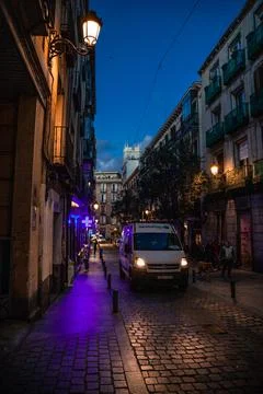 On the streets of Madrid Stock Photos