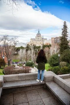 On the streets of Madrid Stock Photos
