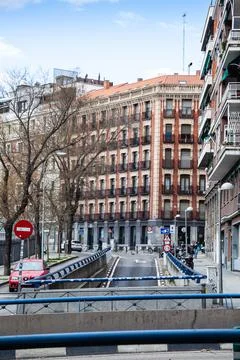 On the streets of Madrid Stock Photos