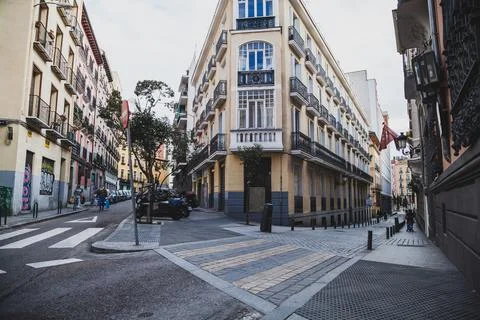 On the streets of Madrid Stock Photos