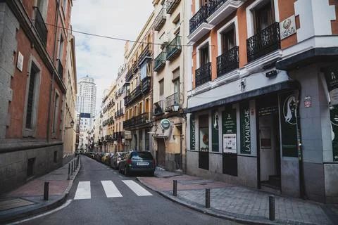 On the streets of Madrid Stock Photos