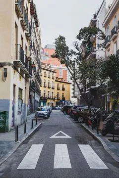 On the streets of Madrid Stock Photos