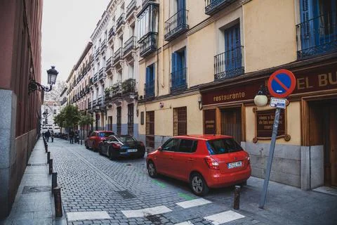 On the streets of Madrid Stock Photos