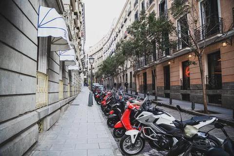 On the streets of Madrid Stock Photos