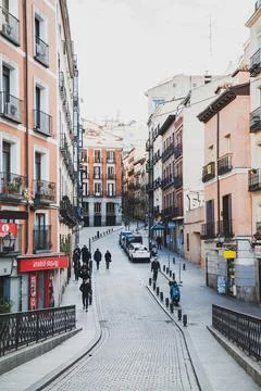 On the streets of Madrid Stock Photos