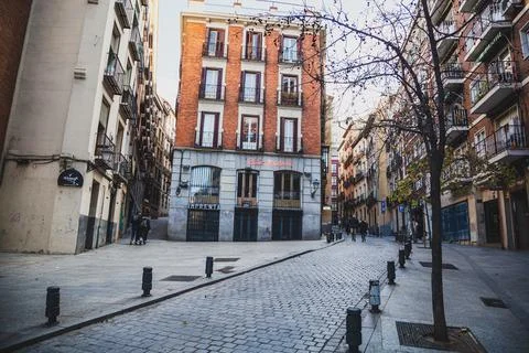 On the streets of Madrid Stock Photos
