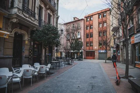 On the streets of Madrid Stock Photos