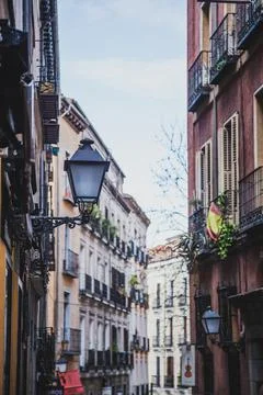 On the streets of Madrid Stock Photos