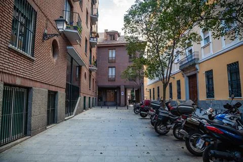 On the streets of Madrid Stock Photos