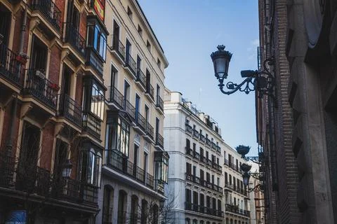 On the streets of Madrid Stock Photos