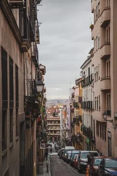 On the streets of Madrid Stock Photos