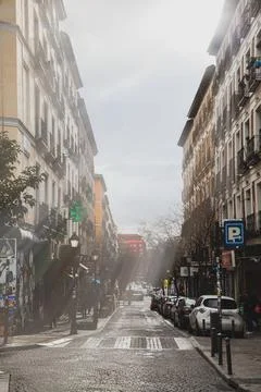 On the streets of Madrid Stock Photos