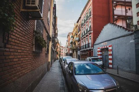 On the streets of Madrid Stock Photos