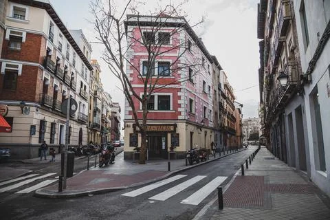 On the streets of Madrid Stock Photos
