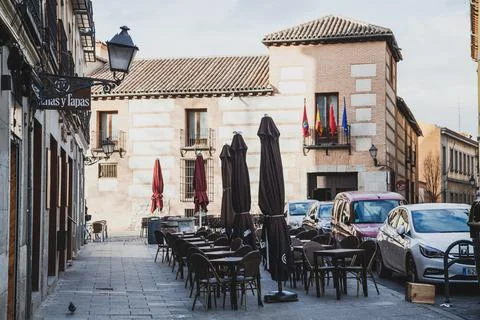 On the streets of Madrid Stock Photos