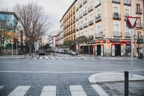 On the streets of Madrid Stock Photos