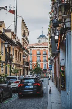 On the streets of Madrid Stock Photos