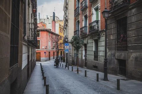 On the streets of Madrid Stock Photos