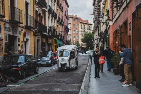 On the streets of Madrid Stock Photos