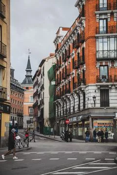 On the streets of Madrid Stock Photos