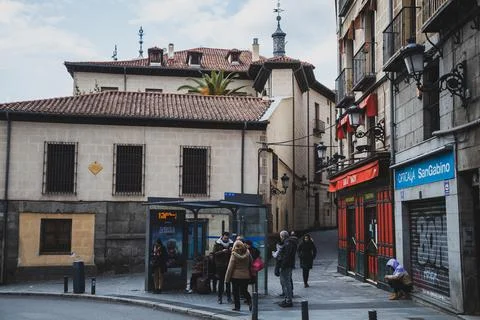 On the streets of Madrid Stock Photos