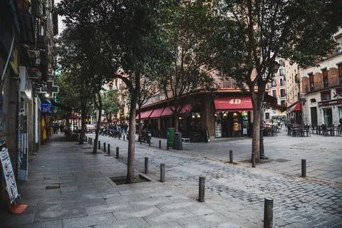 On the streets of Madrid Stock Photos