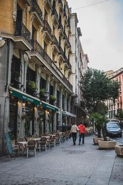 On the streets of Madrid Stock Photos