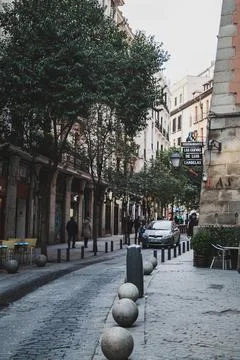 On the streets of Madrid Stock Photos