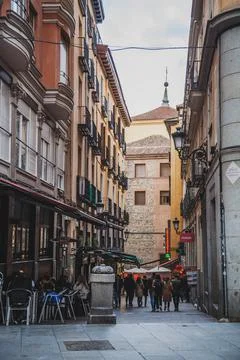 On the streets of Madrid Stock Photos