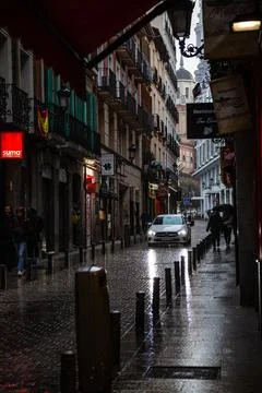 On the streets of Madrid Stock Photos