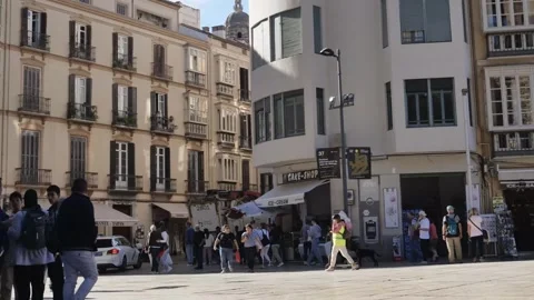 STREETS OF MALAGA Stock Footage 256232063