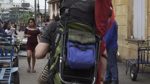 Streets of Manaus Stock Footage 126930892