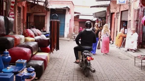 Streets of Marrakesh Video stock 52934820