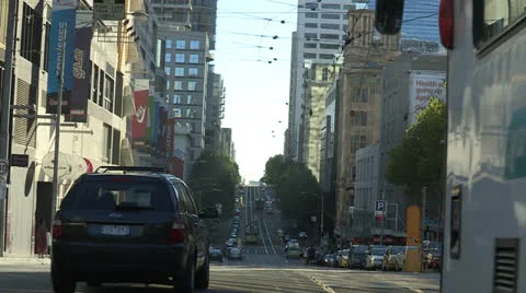 Streets of Melbourne Video stock 25846304