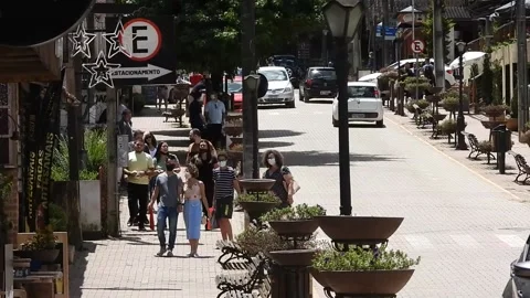 Streets of Monte Verde, Brazil Stock Footage 170331774