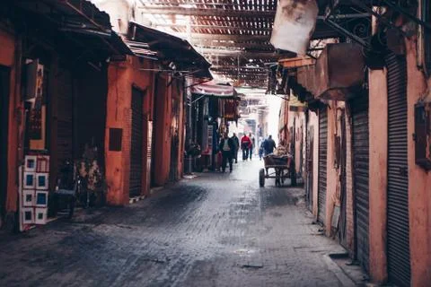 Streets In Morocco Stock Photos