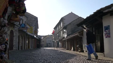Streets of Mostar 4K 스톡 동영상 47010453