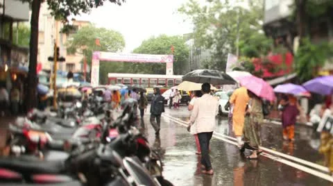 Streets of Mumbai Timelapse Stock Footage 10957346