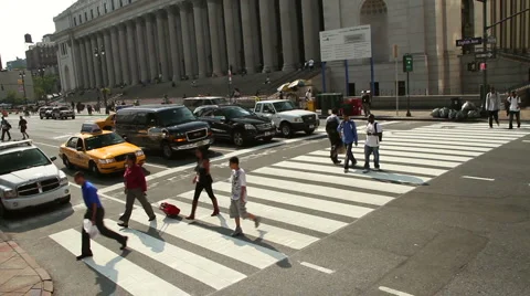 Streets of New York Stock Footage 1052192