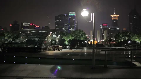 The streets of the night of Shanghai. Stock Footage 102533589
