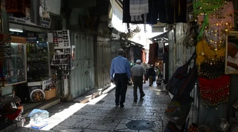 Streets of old city Stock Footage 41350606