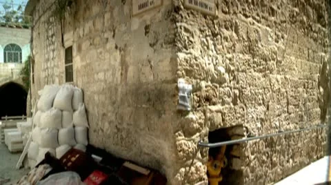 Streets of the Old City of Jerusalem 1 Stock Footage 18008076